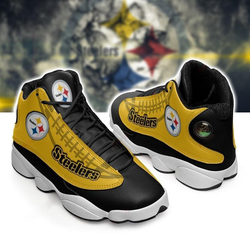 Men's Pittsburgh Steelers Limited Edition JD13 Sneakers 006 Men's Pittsburgh Steelers Limited Edition JD13 Sneakers 006